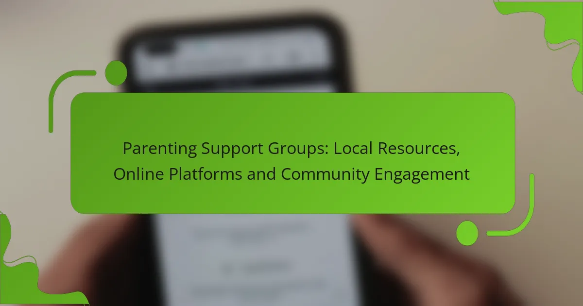 Vanhemmuuden tukiryhmät: Paikalliset resurssit, verkkoympäristöt ja yhteisön osallistuminen