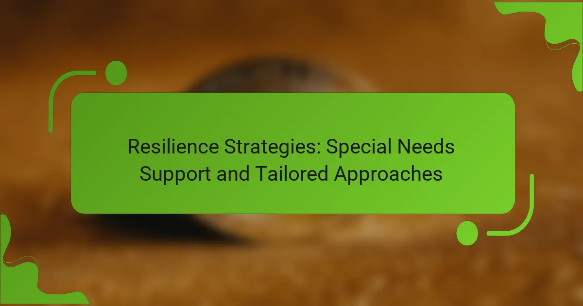 Resilienssistrategiat: Special Needs Support ja Räätälöidyt Lähestymistavat